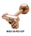Pistol S316L Tongue Piercing MAD-39